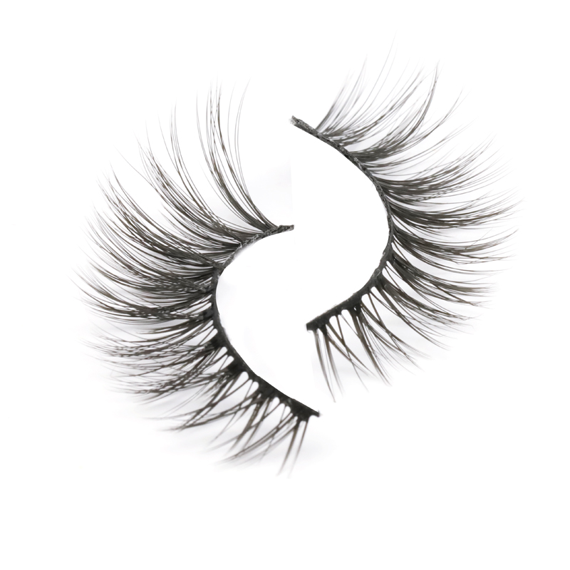 Wholesale Price 100% Silk Strip Lashes with Private Box High Quality Soft and Natural Eyelashes YY117